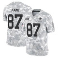 Kdoa NO.Saints #87 Noah Fant Player Arctic Camo Salute To Service Limited Game Stitched Jerseys
