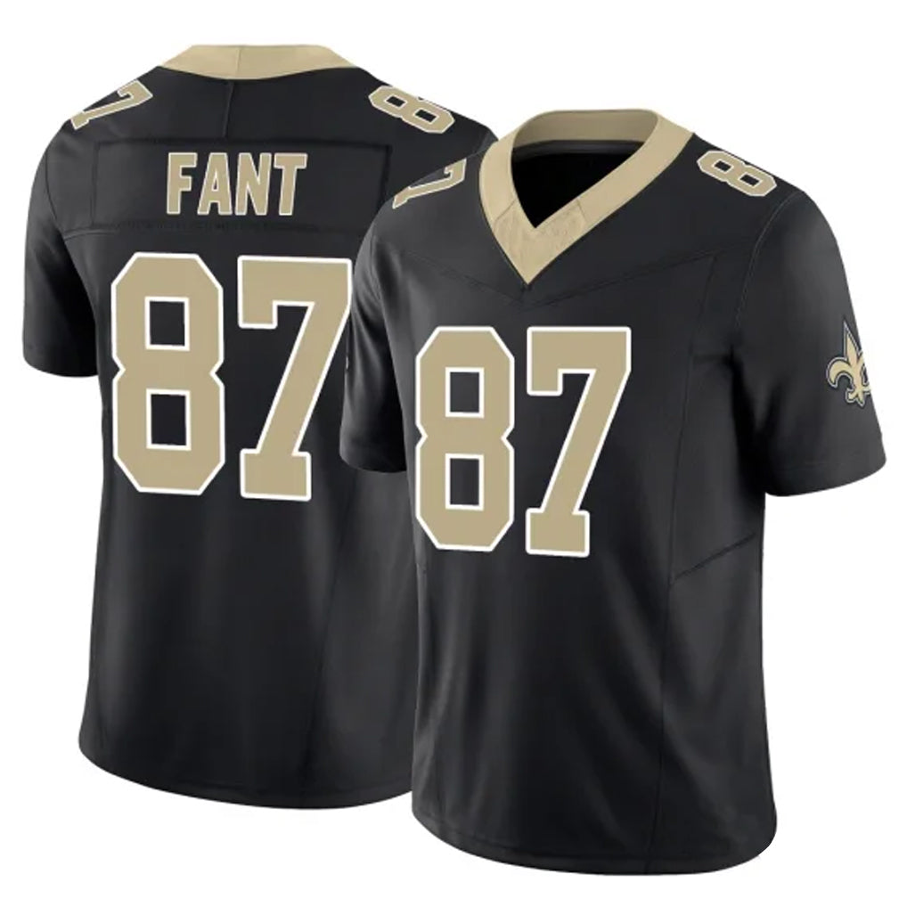 Kdoa NO.Saints #87 Noah Fant Player Black Limited Vapor F.U.S.E. Home Game Stitched Jerseys