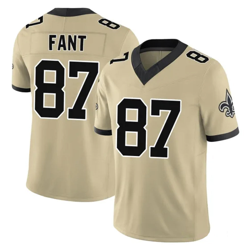 Kdoa NO.Saints #87 Noah Fant Player Gold Limited Vapor F.U.S.E. Home Game Stitched Jerseys
