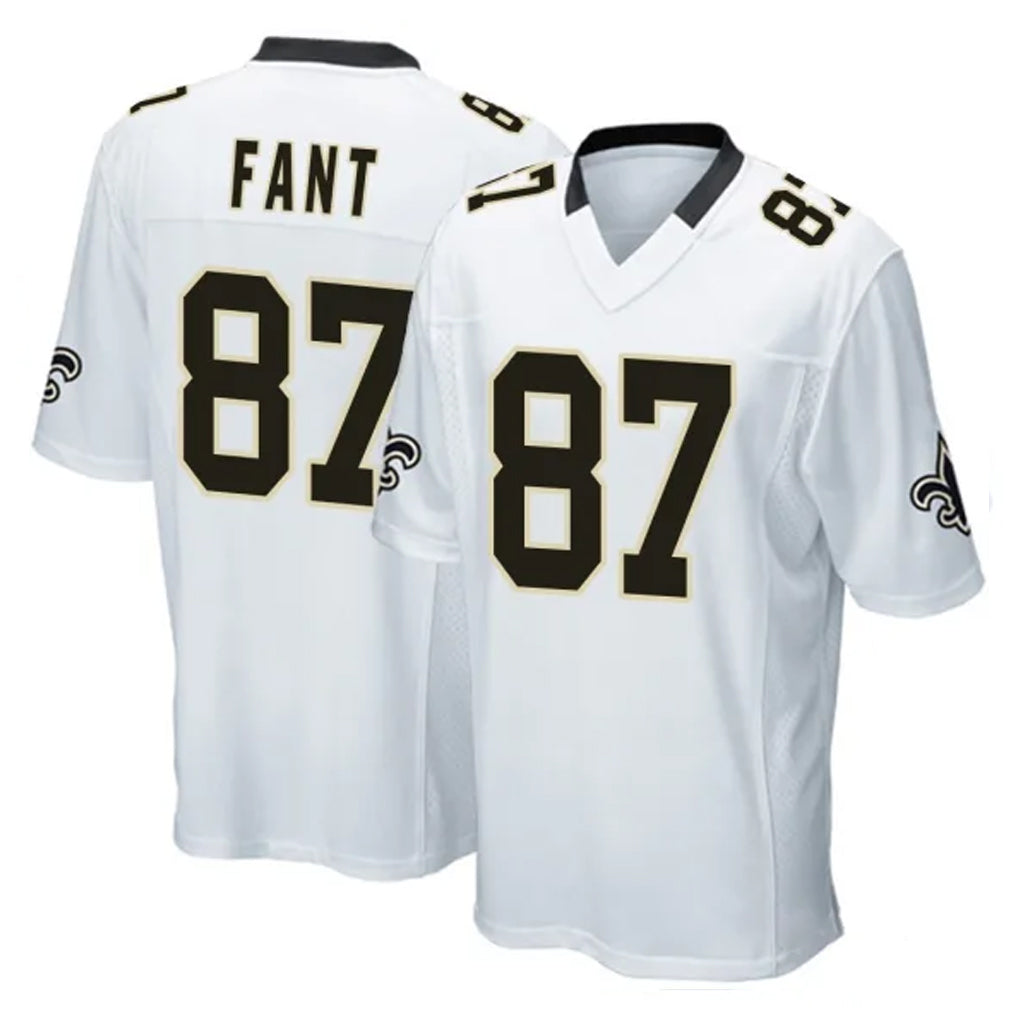 Kdoa NO.Saints #87 Noah Fant Player White Home Game Stitched Jerseys