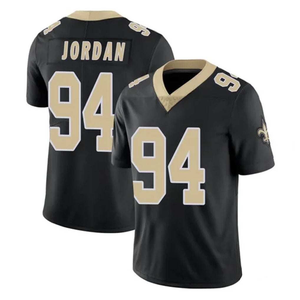 Kdoa NO.Saints #94 Cameron Jordan Player Black Limited Vapor Untouchable Home Game Stitched Jerseys
