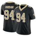 Kdoa NO.Saints #94 Cameron Jordan Player Black Vapor F.U.S.E. Limited Stitched Jerseys