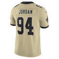 Kdoa NO.Saints #94 Cameron Jordan Player Gold Alternate Vapor F.U.S.E. Limited Stitched Jerseys