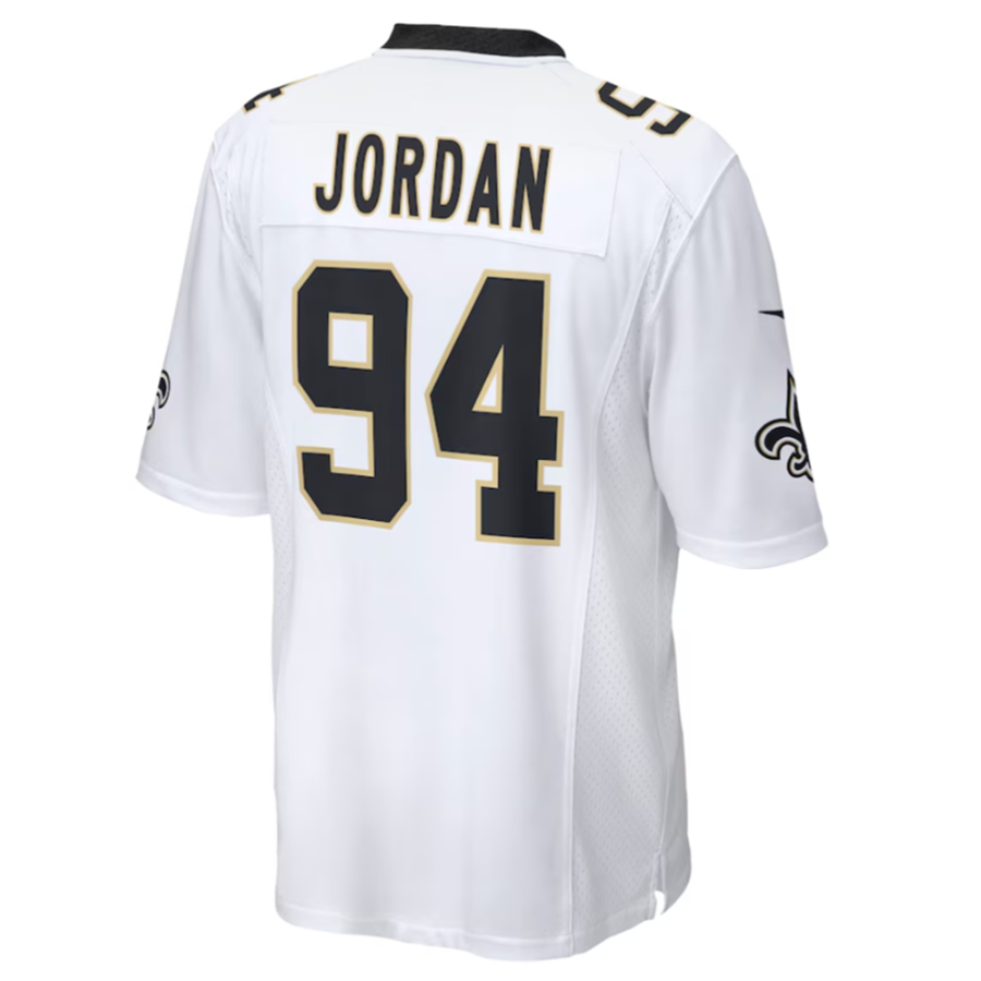 Kdoa NO.Saints #94 Cameron Jordan White Game Stitched American Stitched Jerseys