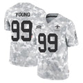 Kdoa NO.Saints #99 Chase Young Player Arctic Camo Salute To Service Limited Game Stitched Jerseys