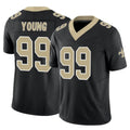 Kdoa NO.Saints #99 Chase Young Player Black Limited Vapor F.U.S.E. Home Game Stitched Jerseys