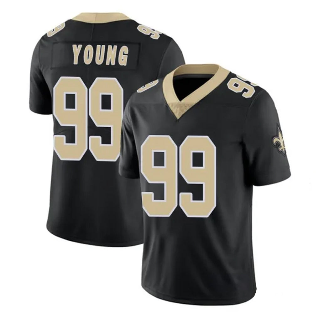 Kdoa NO.Saints #99 Chase Young Player Black Limited Vapor Untouchable Home Game Stitched Jerseys