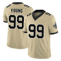 Kdoa NO.Saints #99 Chase Young Player Gold Limited Vapor F.U.S.E. Home Game Stitched Jerseys
