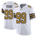 Kdoa NO.Saints #99 Chase Young Player White Limited Color Rush Home Game Stitched Jerseys