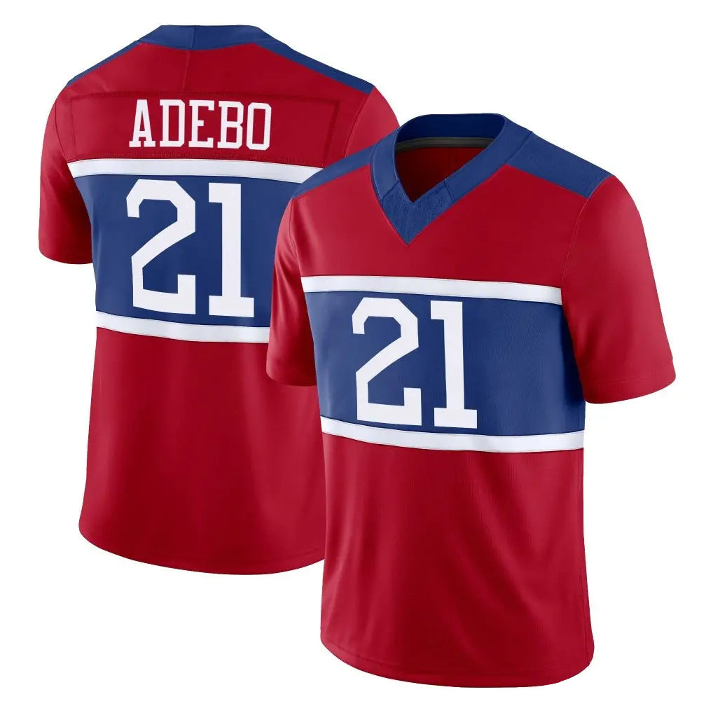 Kdoa NY.Giants #21 Paulson Adebo Player Red Century Vapor F.U.S.E. Home Game Stitched Jerseys