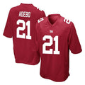 Kdoa NY.Giants #21 Paulson Adebo Player Red Home Game Stitched Jerseys