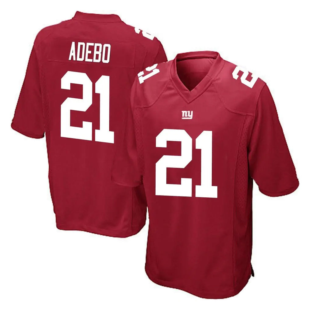 Kdoa NY.Giants #21 Paulson Adebo Player Red Home Game Stitched Jerseys