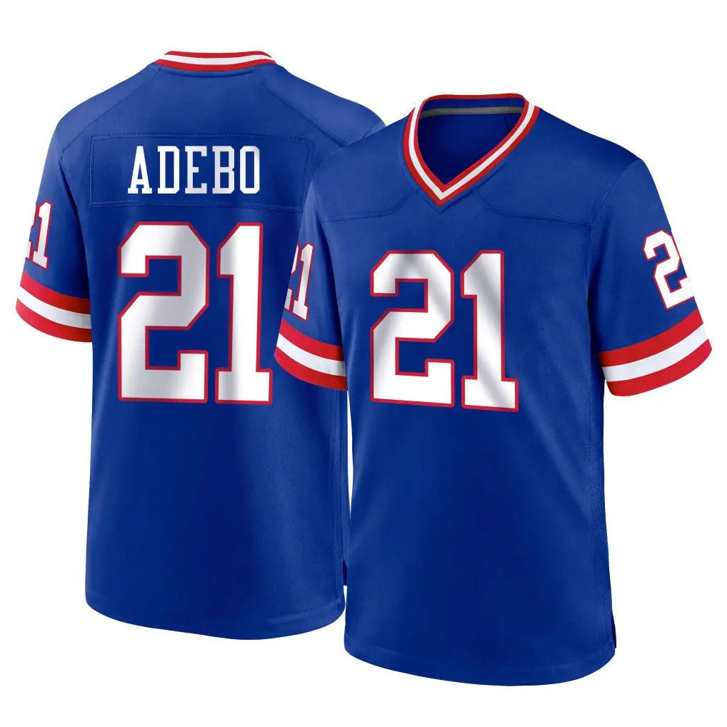 Kdoa NY.Giants #21 Paulson Adebo Player Royal Classic Home Game Stitched Jerseys