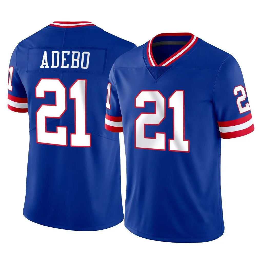 Kdoa NY.Giants #21 Paulson Adebo Player Royal Classic Vapor Home Game Stitched Jerseys