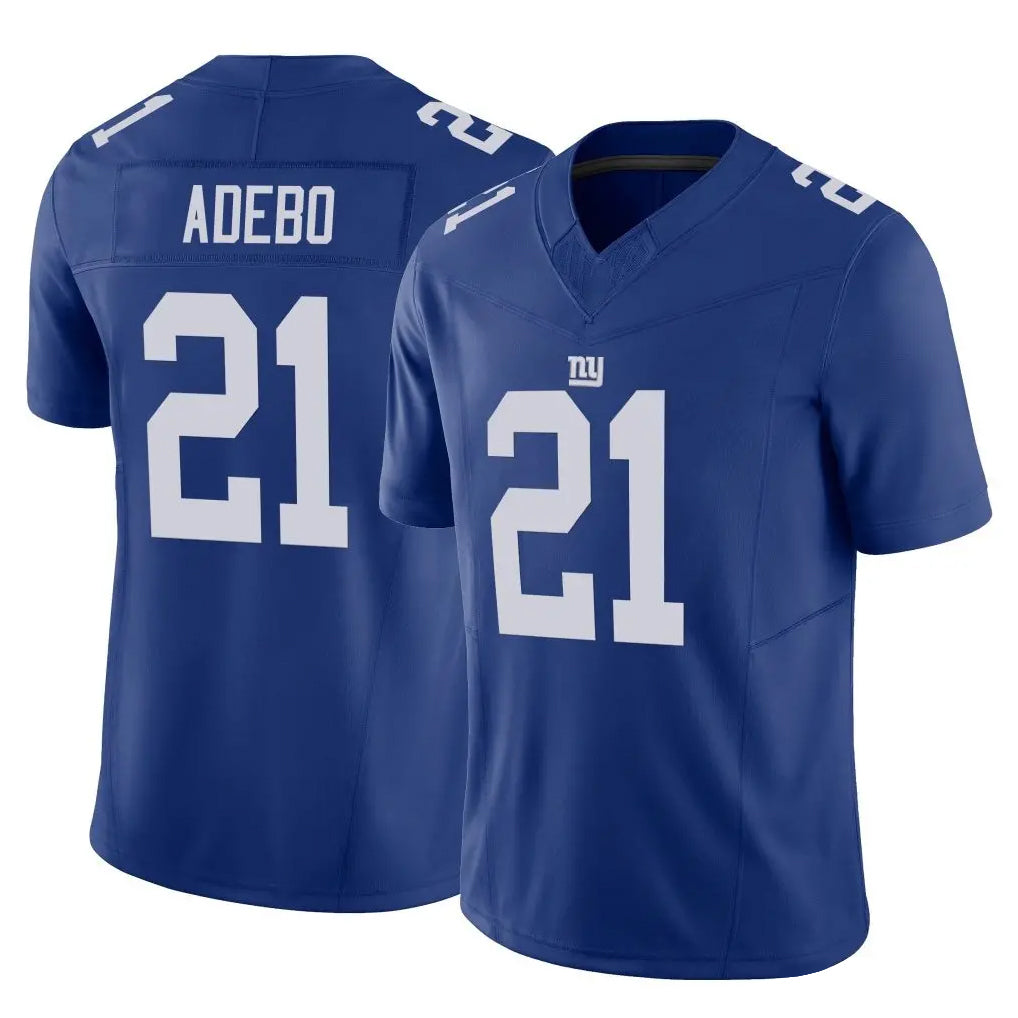 Kdoa NY.Giants #21 Paulson Adebo Player Royal Limited Vapor F.U.S.E. Home Game Stitched Jerseys
