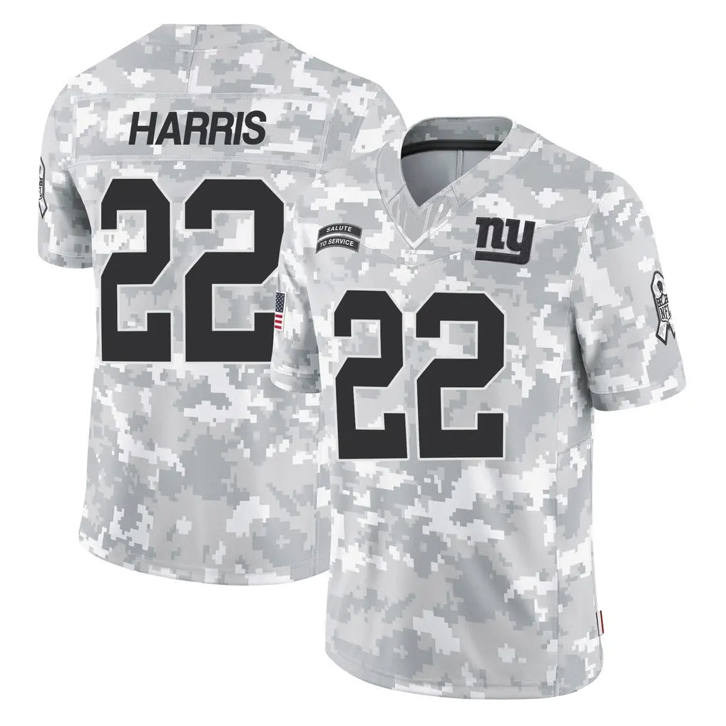 Kdoa NY.Giants #22 Najee Harris Player Arctic Camo Salute To Service Limited Game Stitched Jerseys