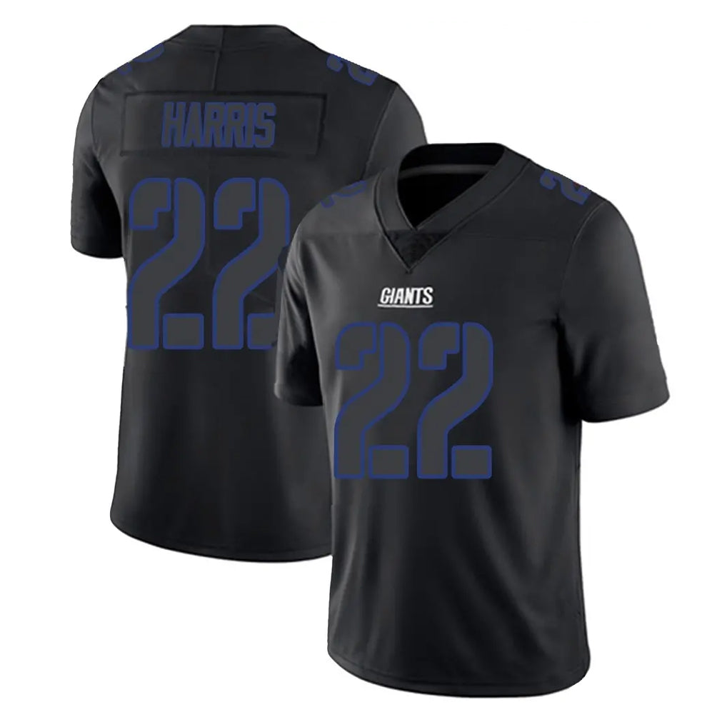 Kdoa NY.Giants #22 Najee Harris Player Black Impact Limited Home Game Stitched Jerseys