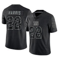 Kdoa NY.Giants #22 Najee Harris Player Black Limited Reflective Home Game Stitched Jerseys