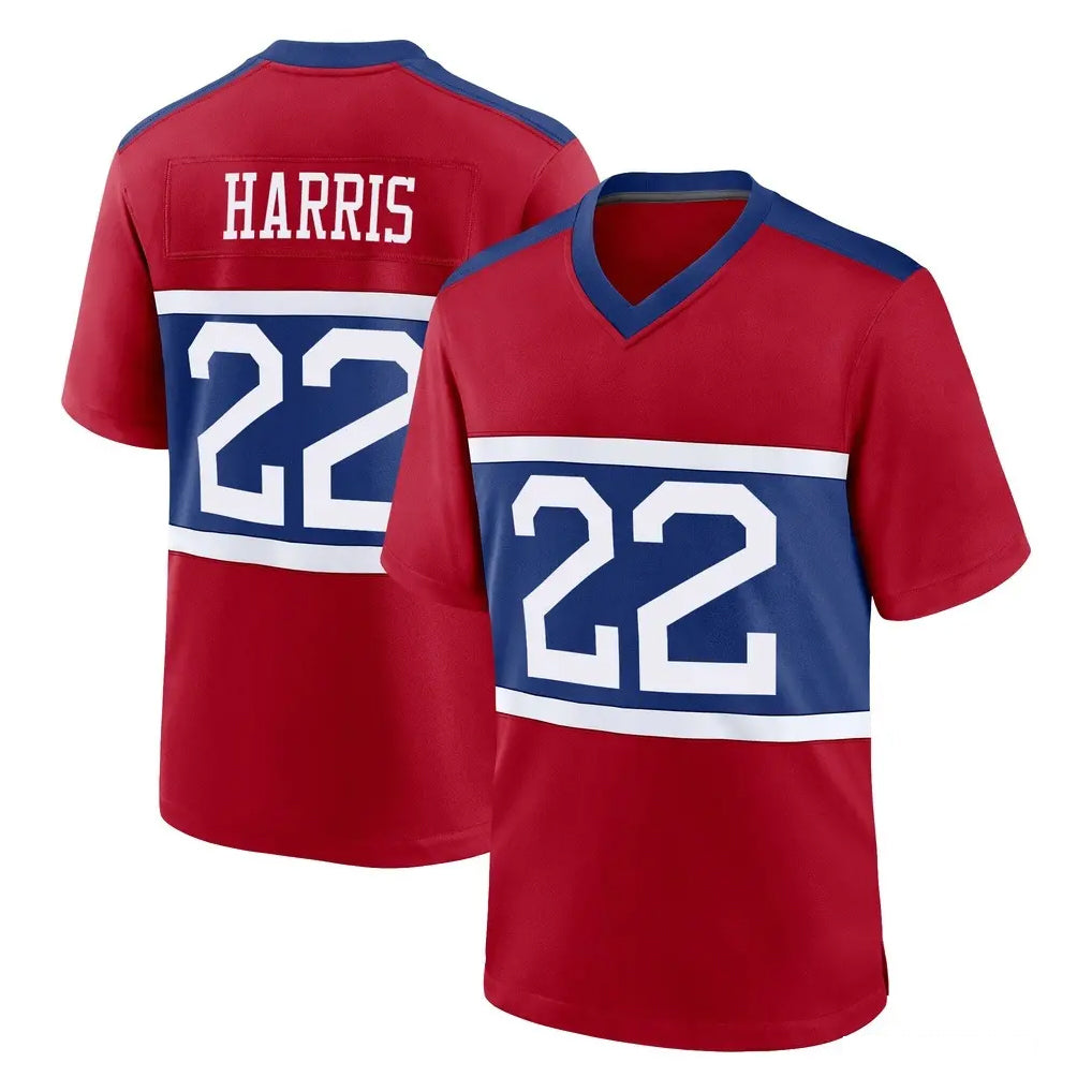 Kdoa NY.Giants #22 Najee Harris Player Red Century Home Game Stitched Jerseys
