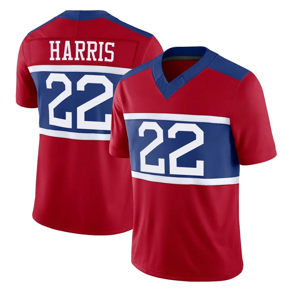 Kdoa NY.Giants #22 Najee Harris Player Red Century Vapor F.U.S.E. Home Game Stitched Jerseys