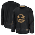 Kdoa NY.Islanders Black 2024 Military Appreciation Practice Jerseys