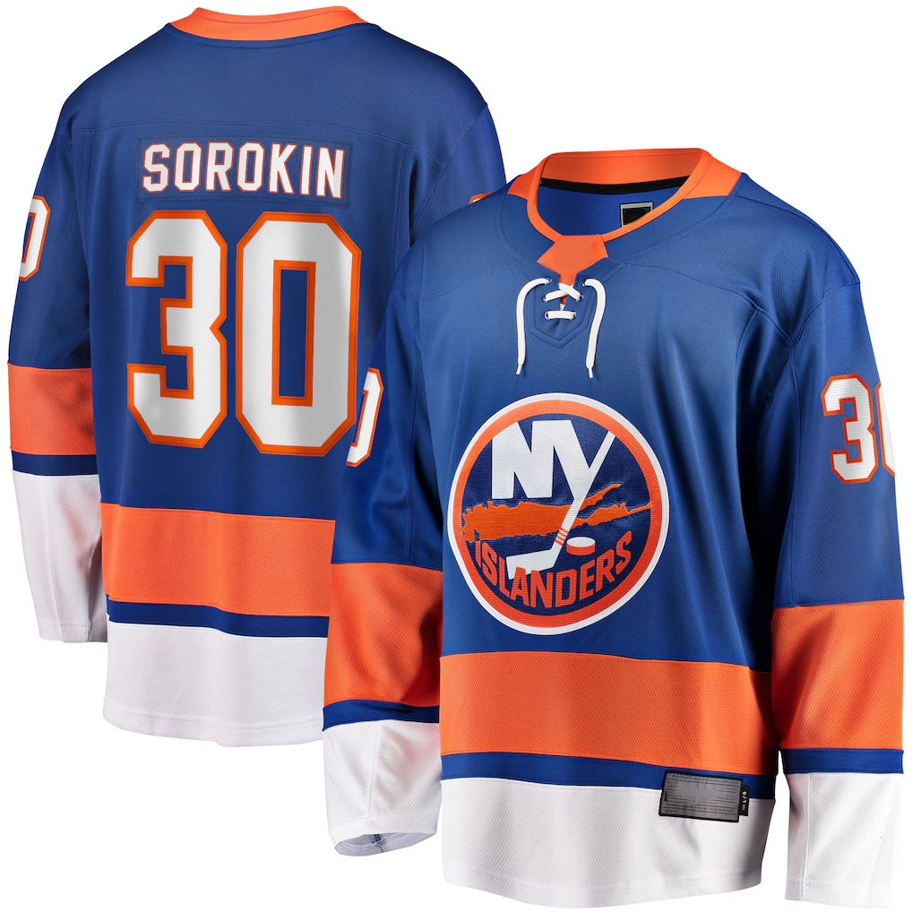 Kdoa NY.Islanders #28 Alexander Romanov Blue Home Premier Breakaway Player Jerseys£¨¸±±¾£©