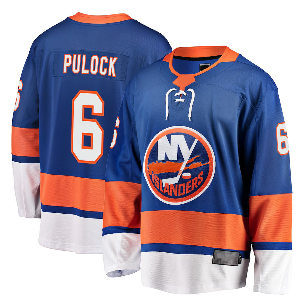 Kdoa NY.Islanders #6 Ryan Pulock Royal Breakaway Player Jerseys