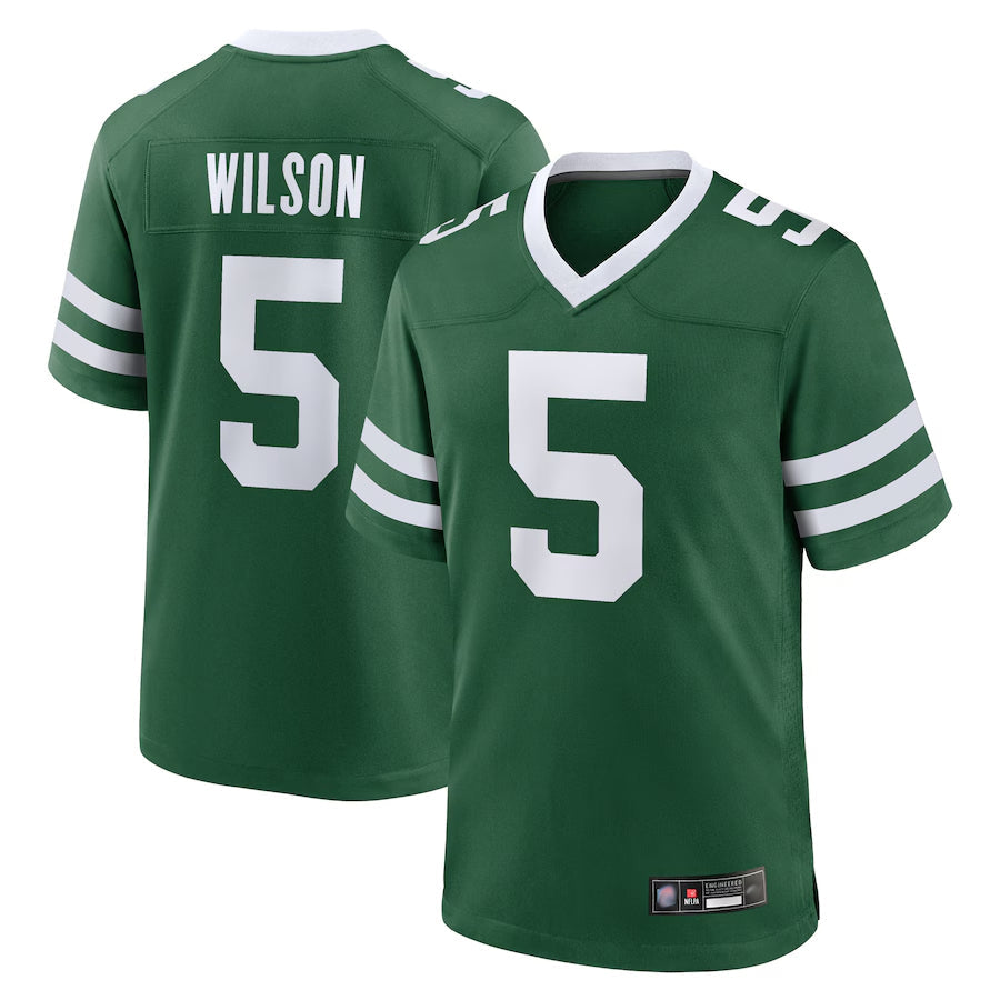 Kdoa NY.Jets Home Game Jerseys - Gotham Green - #5 Garrett Wilson Player Stitched Jerseys