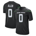 Kdoa NY.Jets #0 Braelon Allen Player Stealth Black Home Game Stitched Jerseys