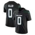 Kdoa NY.Jets #0 Braelon Allen Player Stealth Black Limited Vapor Home Game Stitched Jerseys