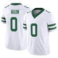 Kdoa NY.Jets #0 Braelon Allen Player White Vapor F.U.S.E. Limited Stitched Jerseys