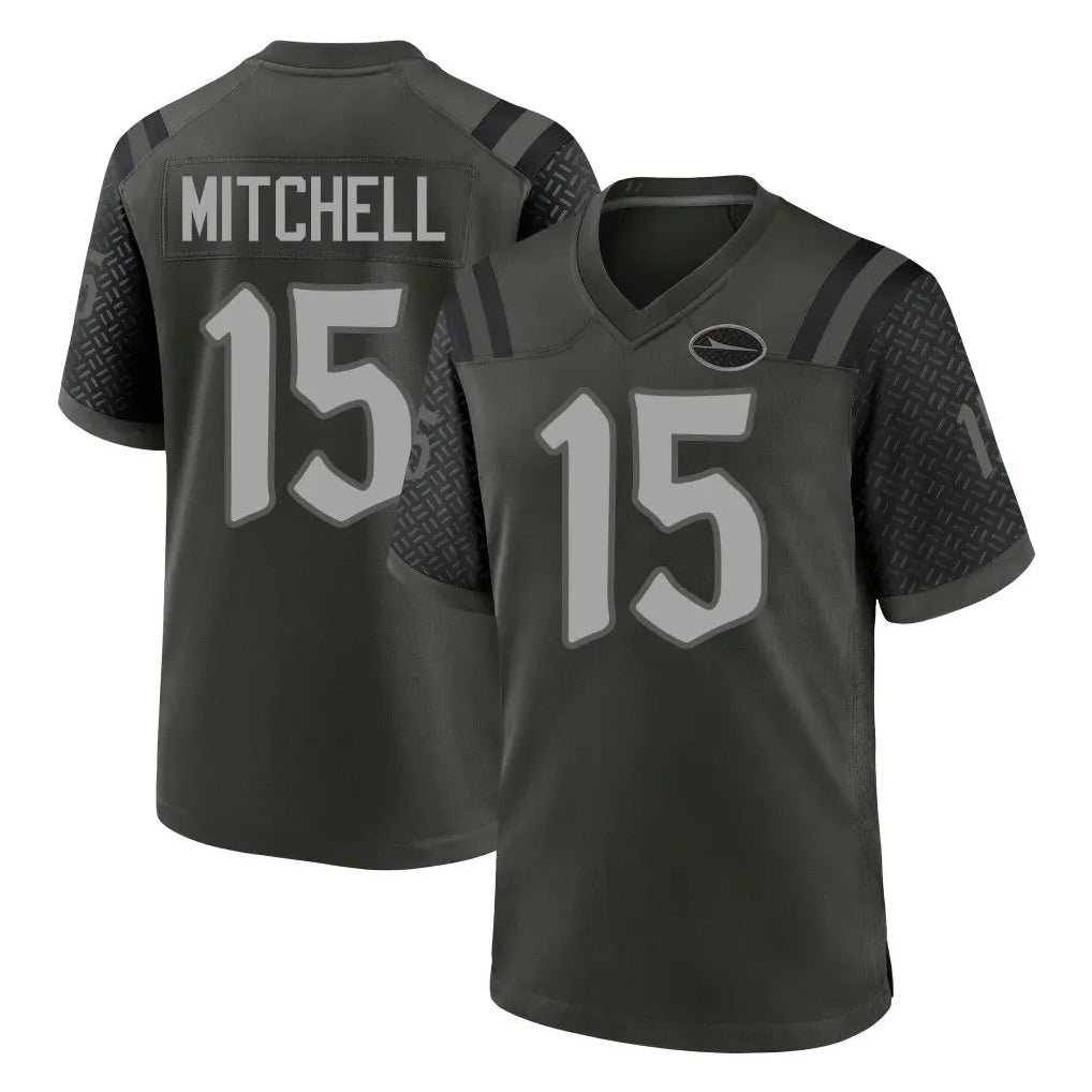 Kdoa NY.Jets #15 Adonai Mitchell Player Green 2025 Rivalries Collection Home Game Stitched Jerseys