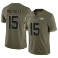 Kdoa NY.Jets #15 Adonai Mitchell Player Olive Salute To Service Limited Stitched Jerseys