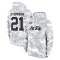 Kdoa NY.Jets #21 Brandon Stephens Player Arctic Camo Salute to Service Pullover Hoodies Limited Game Stitched Jerseys