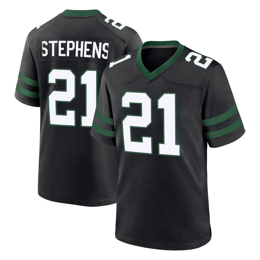 Kdoa NY.Jets #21 Brandon Stephens Player Black Legacy Home Game Stitched Jerseys
