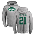 Kdoa NY.Jets #21 Brandon Stephens Player Gray LOGO Pullover Hoodies Limited Game Stitched Jerseys