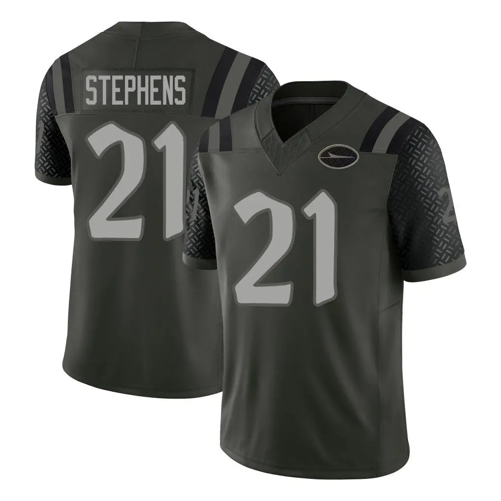 Kdoa NY.Jets #21 Brandon Stephens Player Green Limited 2025 Rivalries Collection Home Game Stitched Jerseys