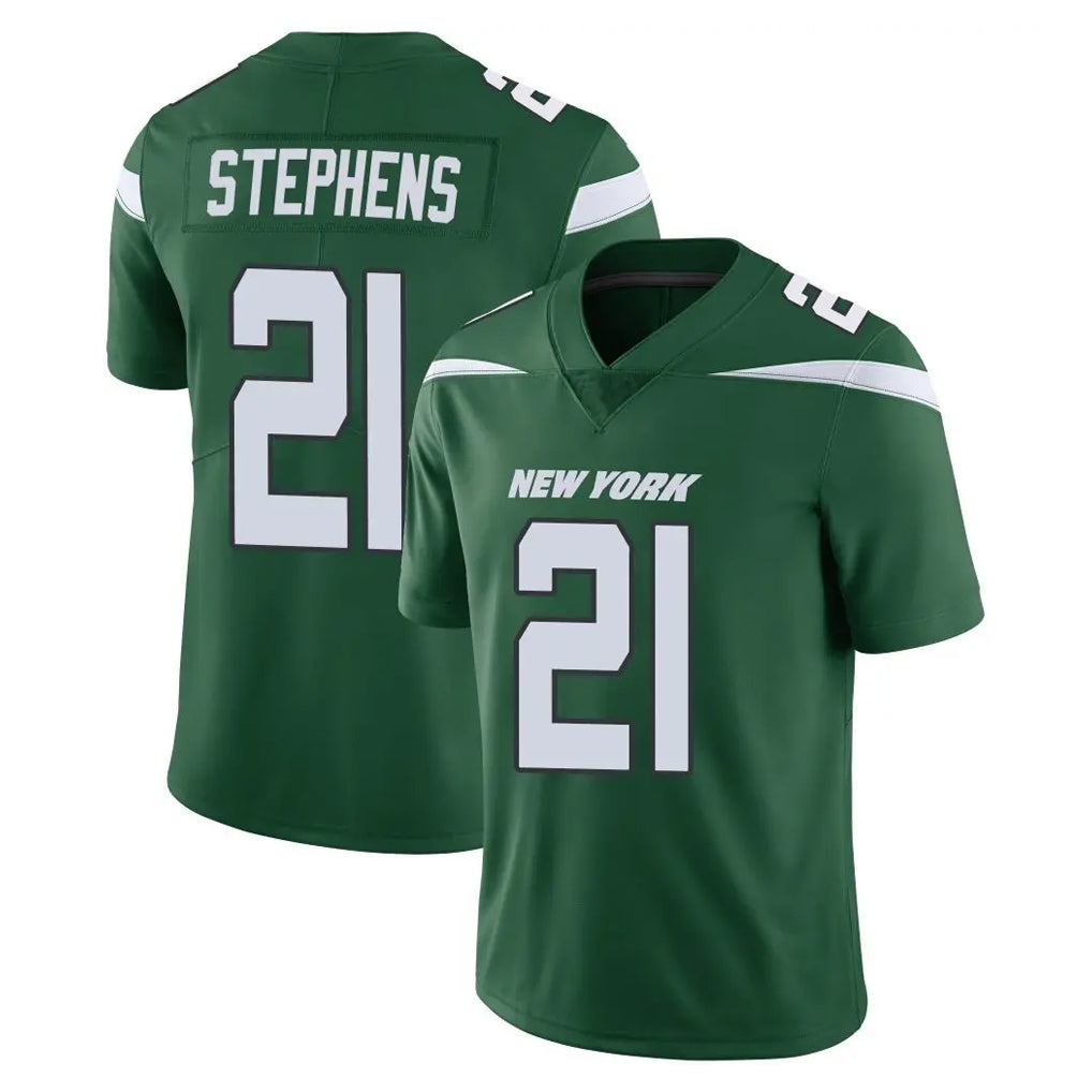 Kdoa NY.Jets #21 Brandon Stephens Player Green Limited Vapor Home Game Stitched Jerseys