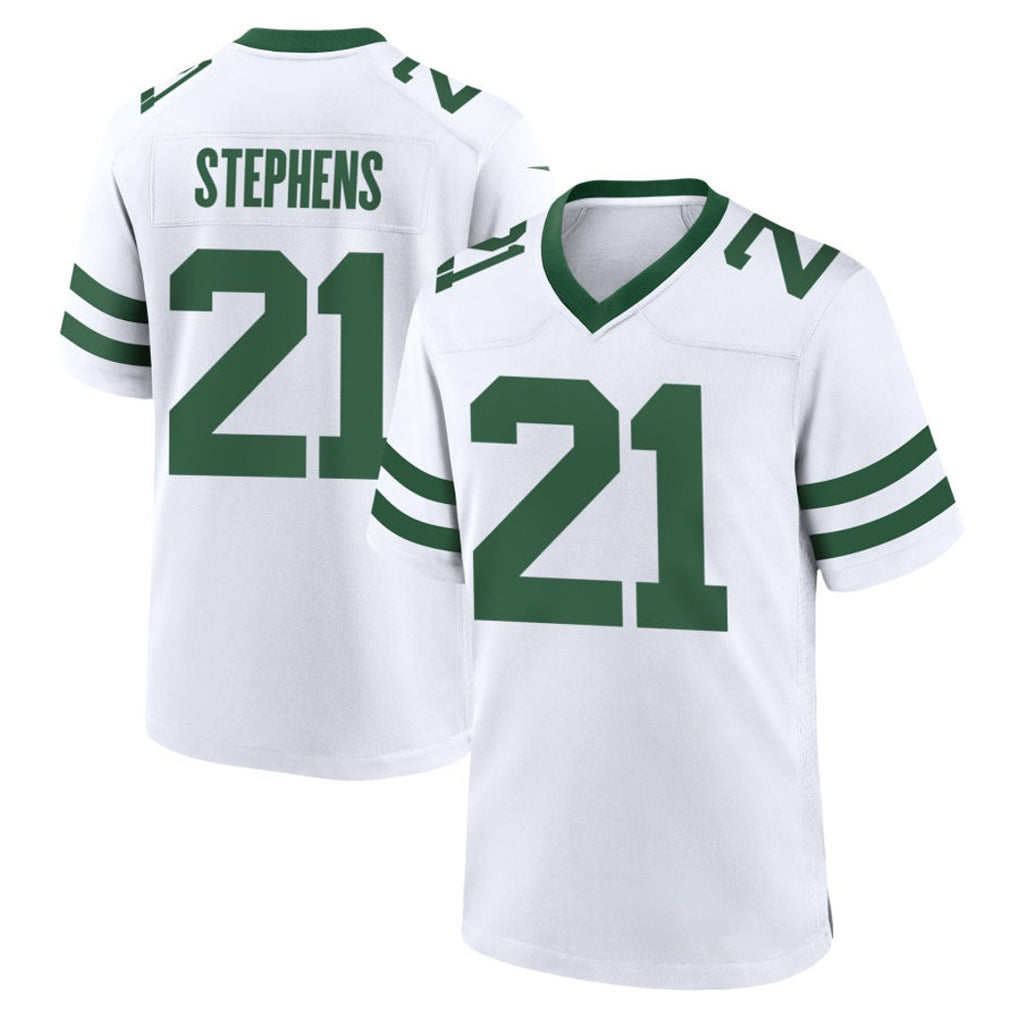 Kdoa NY.Jets #21 Brandon Stephens Player White Legacy Home Game Stitched Jerseys