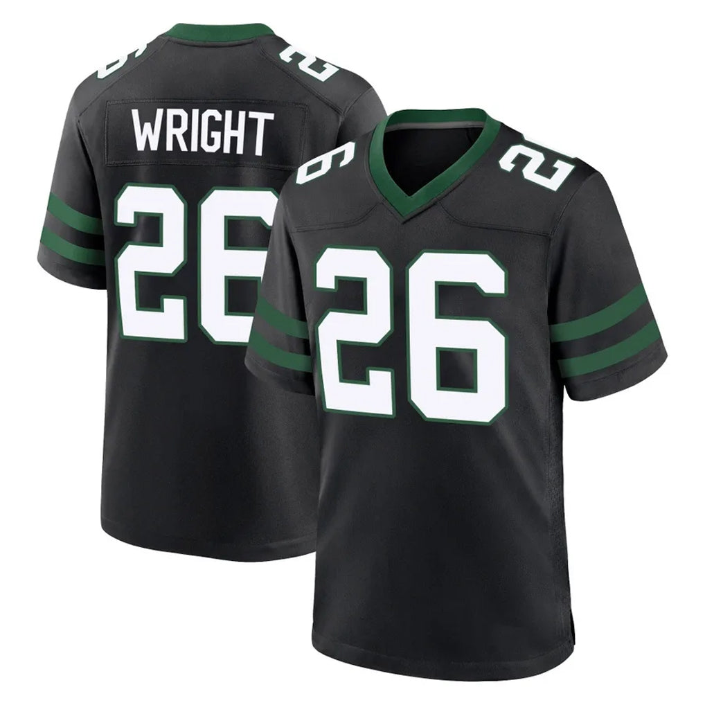 Kdoa NY.Jets #26 Nahshon Wright Player Black Legacy Home Game Stitched Jerseys