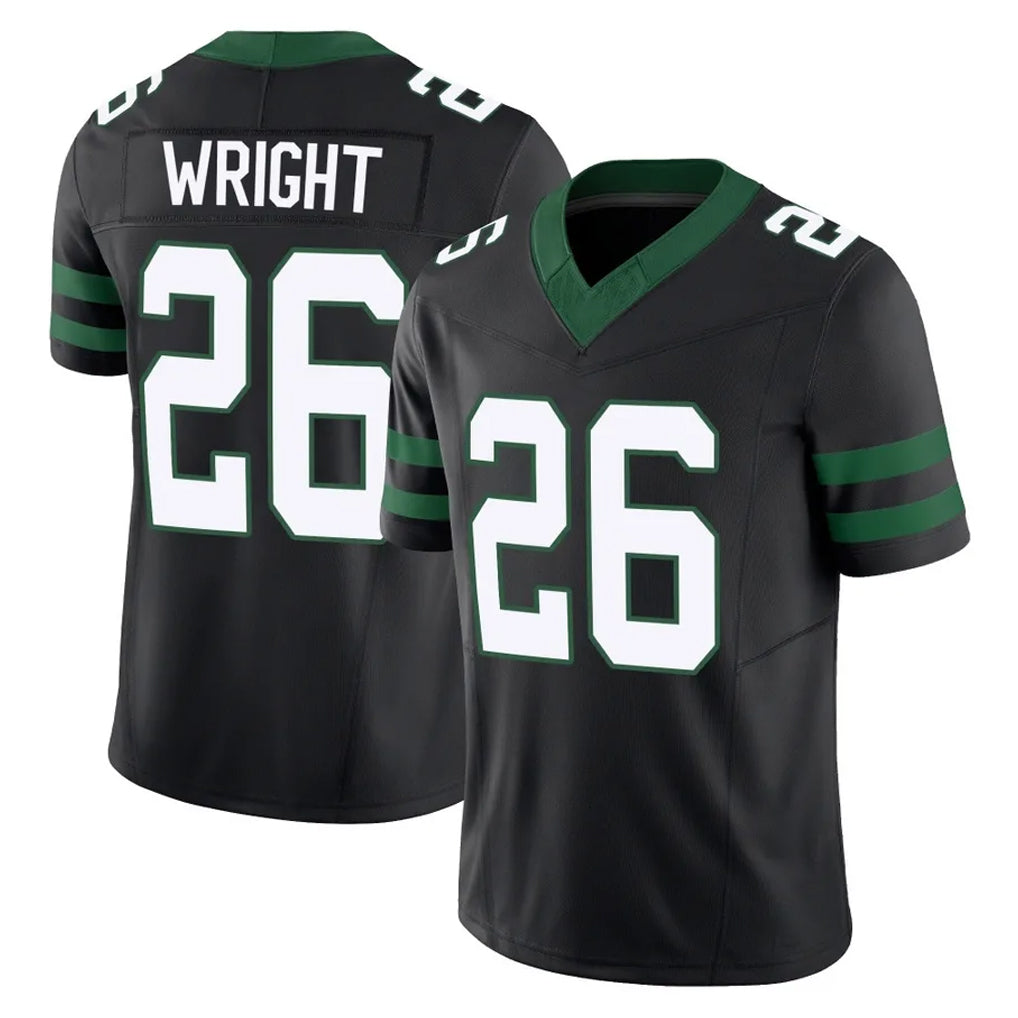 Kdoa NY.Jets #26 Nahshon Wright Player Black Limited Legacy Vapor F.U.S.E. Home Game Stitched Jerseys