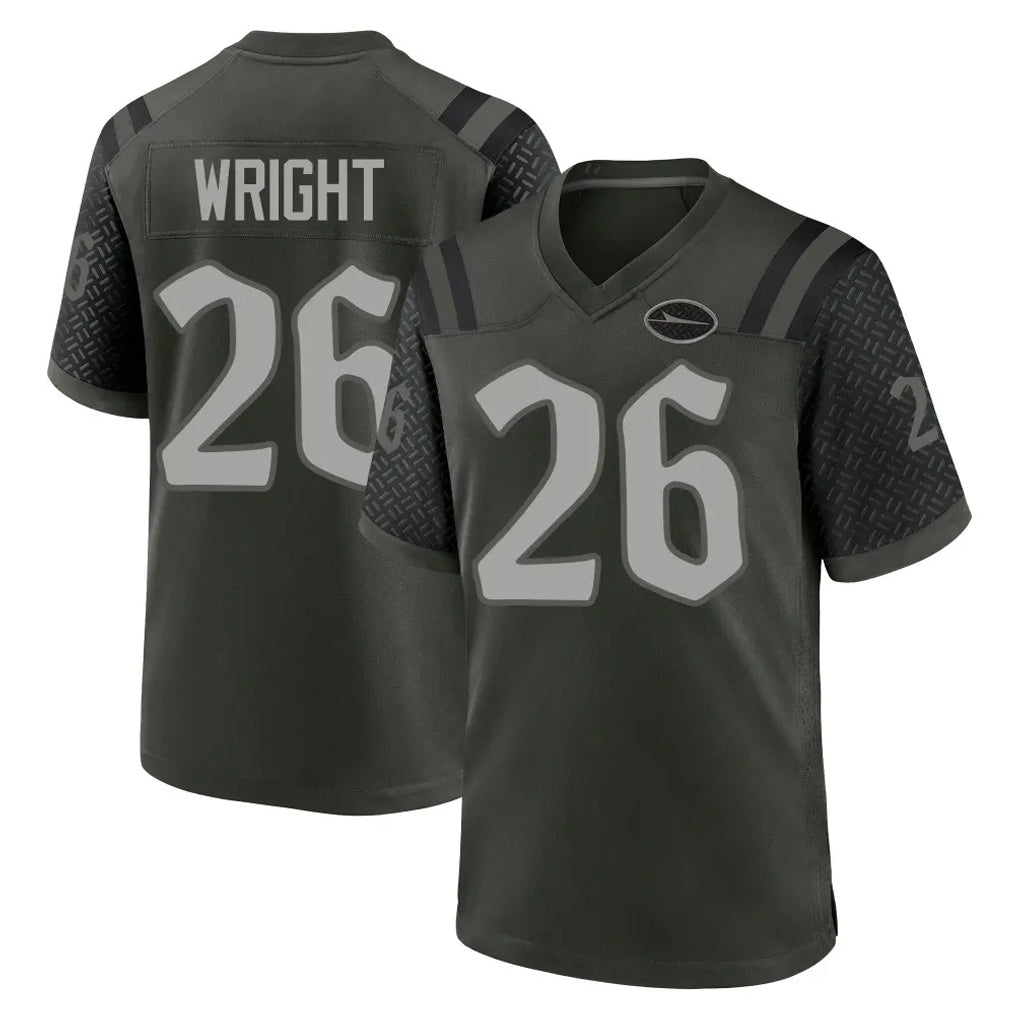 Kdoa NY.Jets #26 Nahshon Wright Player Green 2025 Rivalries Collection Home Game Stitched Jerseys