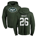 Kdoa NY.Jets #26 Nahshon Wright Player Green LOGO Pullover Hoodies Limited Game Stitched Jerseys