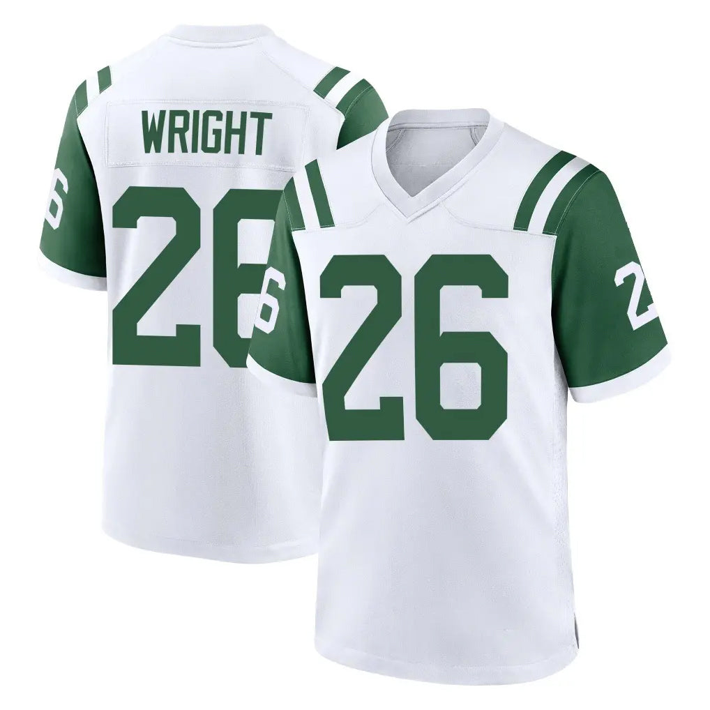 Kdoa NY.Jets #26 Nahshon Wright Player White Classic Home Game Stitched Jerseys