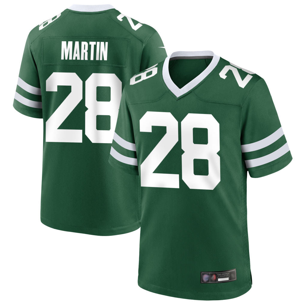 Kdoa NY.Jets #28 Curtis Martin Player Green Home Game Stitched Jerseys