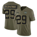 Kdoa NY.Jets #29 Minkah Fitzpatrick Player Olive 2025 Salute To Service Limited Stitched Jerseys