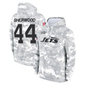 Kdoa NY.Jets #44 Jamien Sherwood Player Arctic Camo Salute to Service Pullover Hoodies Limited Game Stitched Jerseys