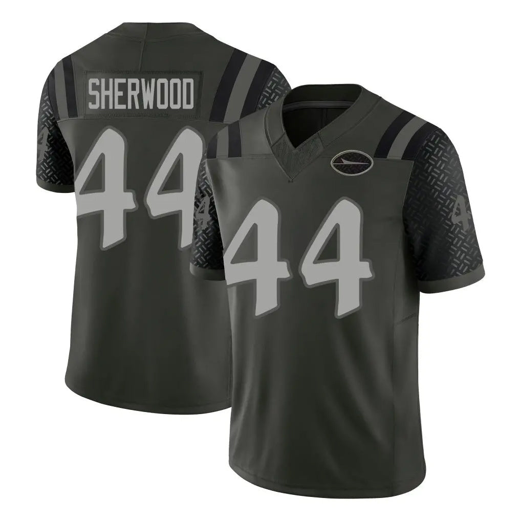 Kdoa NY.Jets #44 Jamien Sherwood Player Green Limited 2025 Rivalries Collection Home Game Stitched Jerseys