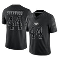 Kdoa NY.Jets #44 Jamien Sherwood Player Stealth Black Limited Reflective Home Game Stitched Jerseys