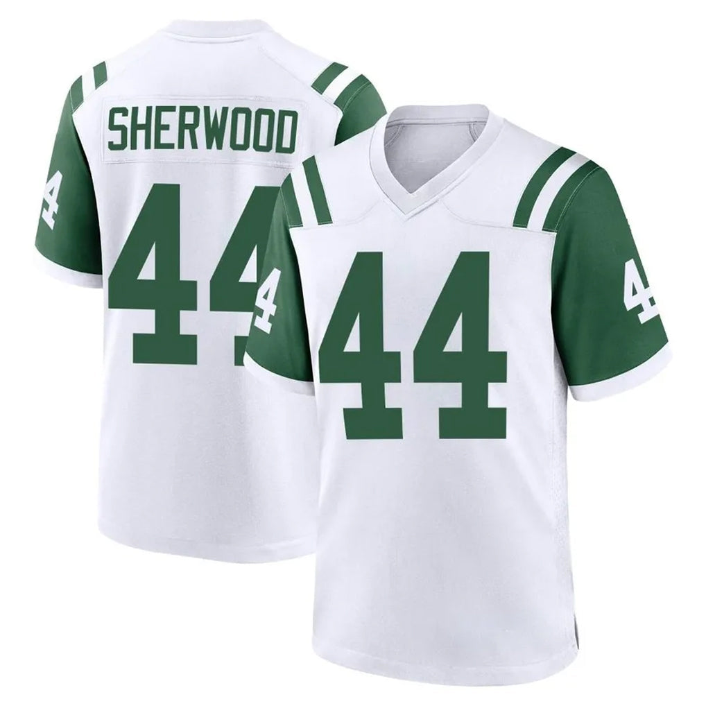 Kdoa NY.Jets #44 Jamien Sherwood Player White Classic Home Game Stitched Jerseys